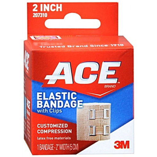 ACE ACE Elastic Bandage, With Clips, 2 Inch Medical Tape & Bandages