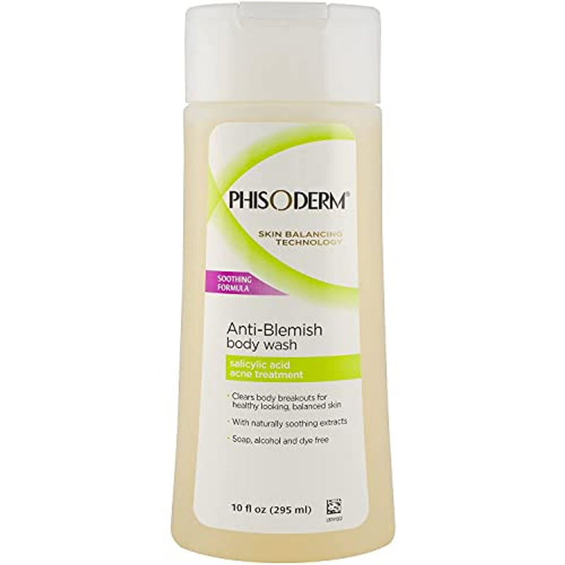 Phisoderm Phisoderm Anti-Blemish Body Wash, 10 Fl Oz Body Wash