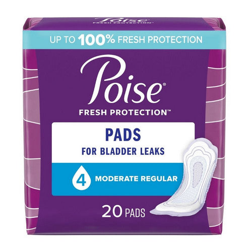 Poise Poise Incontinence Pads Moderate Absorbency Regular Medical Supplies