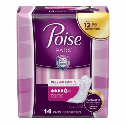 Poise Poise Bladder Control Pad, Case Of 6 Medical Midnight Blue