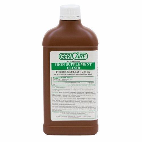 McKesson McKesson Ferrous Sulfate Elixir 220mg 473ml Gericare Medical Supplies Gray