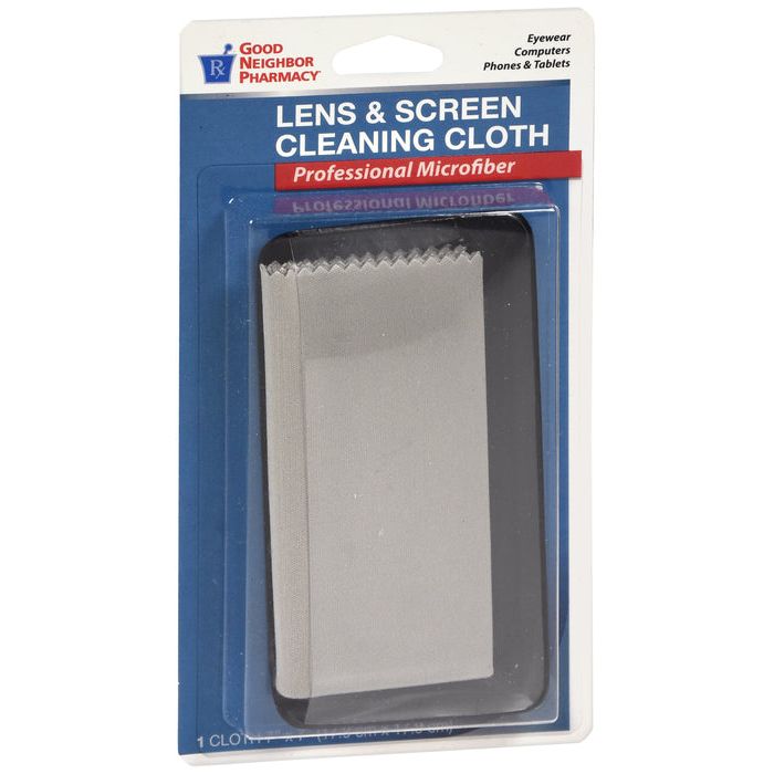 0 Good Neighbor Pharmacy Lens & Screen Cleaning Cloth 1ct String Instrument Cleaning Cloths Dark Gray