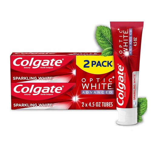 Colgate Colgate Optic White Advanced Teeth Whitening Toothpaste, Sparkling White, 4.5 Oz Toothpaste