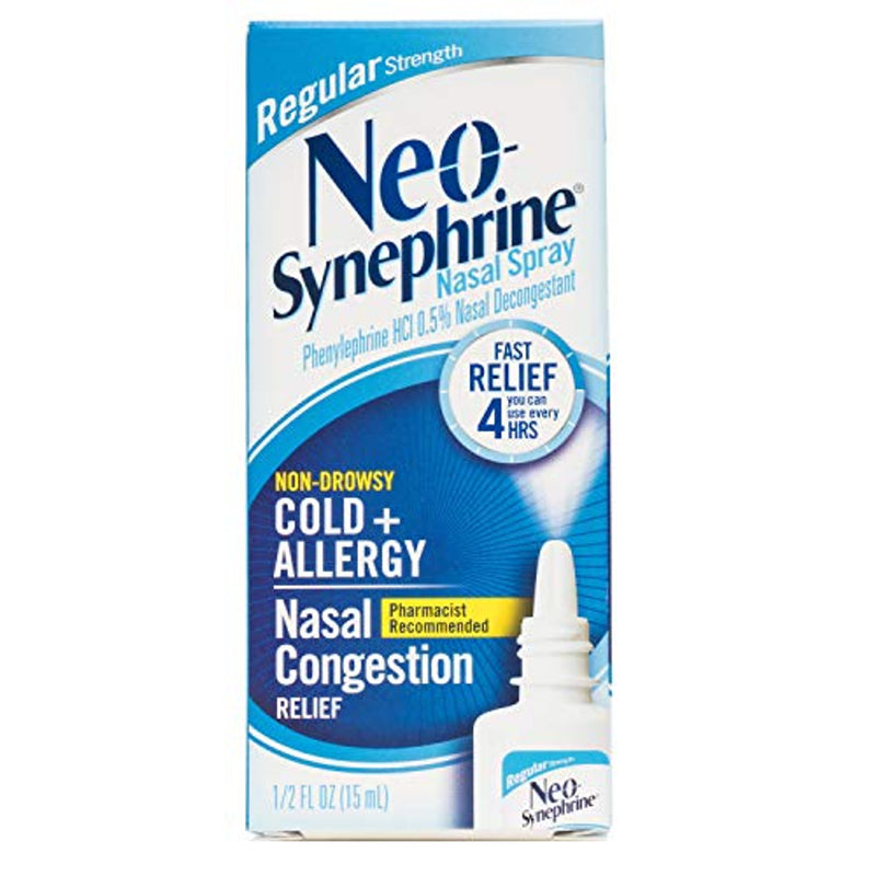 Neo-Synephrine Neo-Synephrine Nasal Spray For Cold & Sinus Relief, Regular Strength, 0.5 Fl Oz Health & Beauty