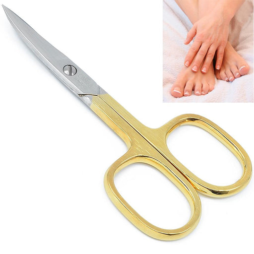 Camila Solingen Camila Solingen 3.5 Gold Plated Curved Nail Scissors Nails