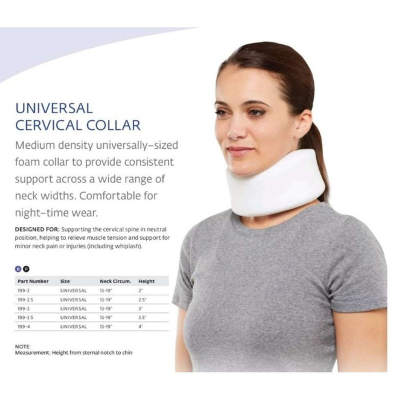 Unique Wellness Unique Wellness Bell-Horn Universal Cervical Collar 3", 13" - 19", White Medicine Cabinets White Smoke