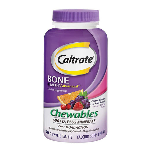 Caltrate Caltrate Chewables 600 Plus D3 Plus Minerals Calcium Vitamin D Supplement Punches & Awls