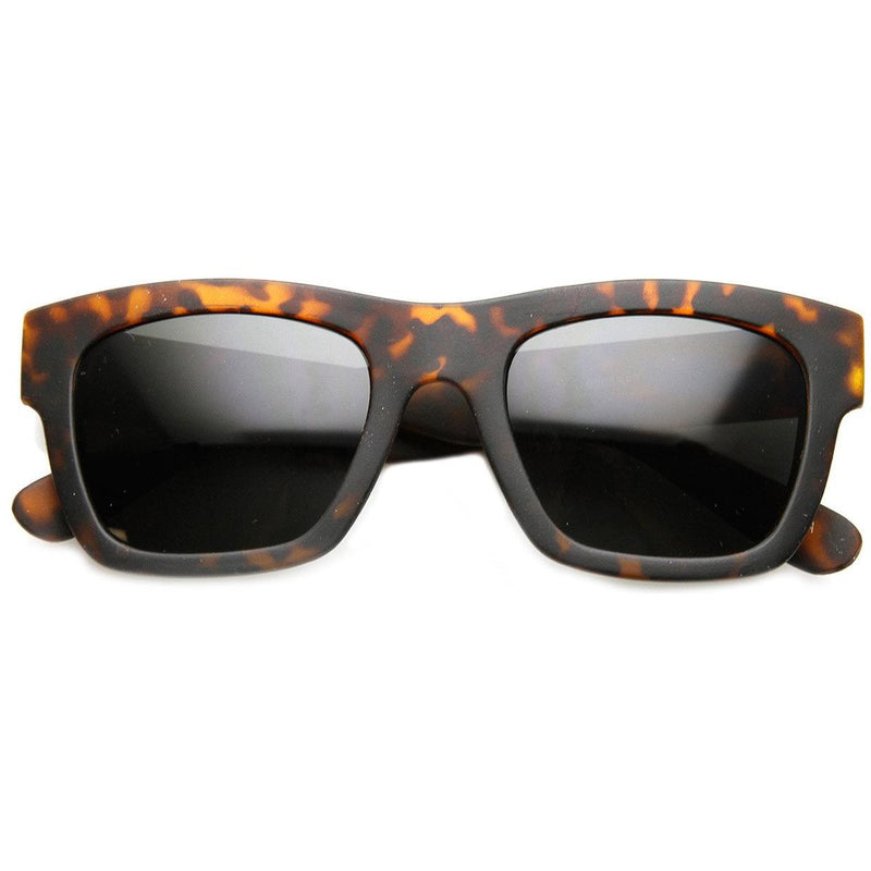 zeroUV Artist Indie Hipster Fashion Soft Rubber Horned Rim Sunglasses 8355 Sunglasses