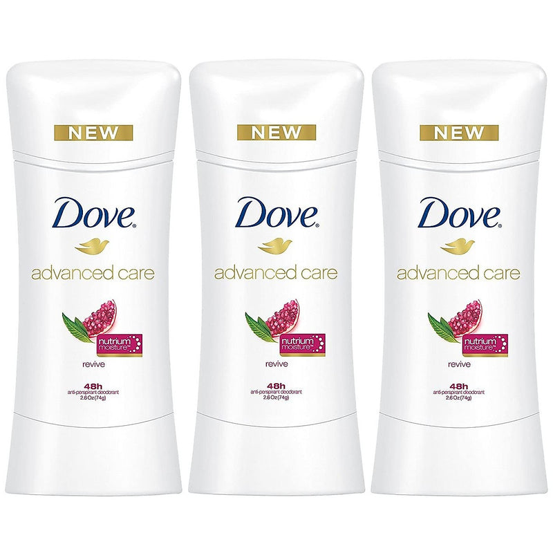 Dove Dove Advanced Care Antiperspirant Deodorant Stick Revive, 2.6 Oz Deodorant White Smoke
