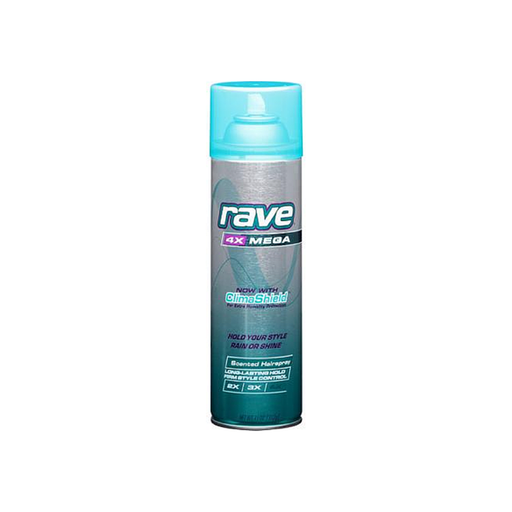 Rave Rave 4x Mega Altitude Super Hold Hairpsray, 11 oz - Unscented Aerosol Hair Care