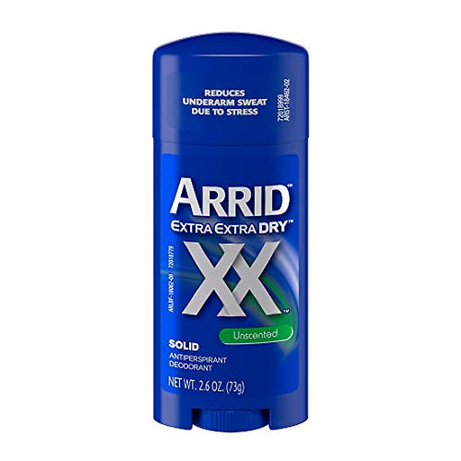 Arrid Arrid XX Antiperspirant & Deodorant Solid, Unscented, 2.7 Oz Deodorant
