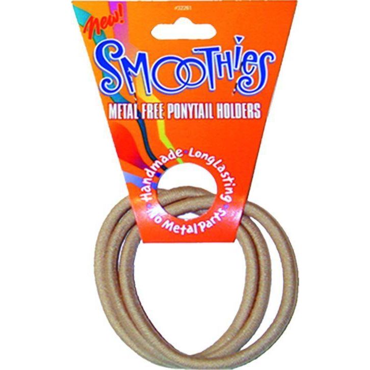 Smoothies Smoothies Mf Ponytail Holders Blond Elastic White Smoke