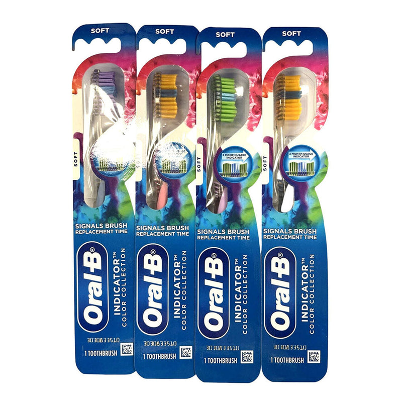 Oral-B Oral-B Indicator Contour Clean Soft Toothbrush, Blue Toothbrushes