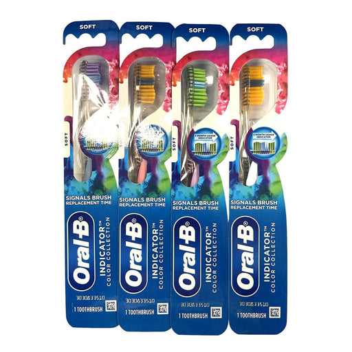 Oral-B Oral-B Indicator Contour Clean Soft Toothbrush, Blue Toothbrushes
