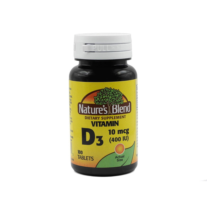 Nature's Blend Nature's Blend Vitamin D (Cholecalciferol) 400 IU – 100 Tablets Vitamins & Supplements