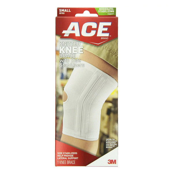 ACE Ace Knitted Knee Brace With Side Stabilizers Small 207354 Supports & Braces