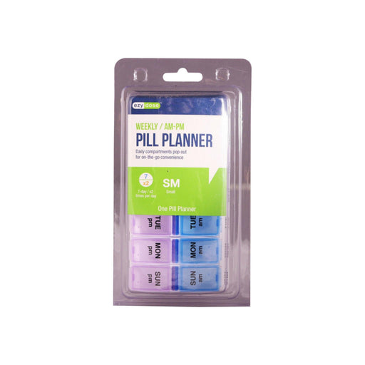 Ezy Dose Ezy Dose Weekly AM/PM Travel Pill Planner, Small Health & Beauty