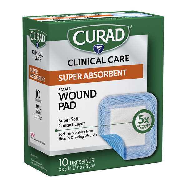Curad Curad Super Absorbent Wound Pad, Small Small Engines
