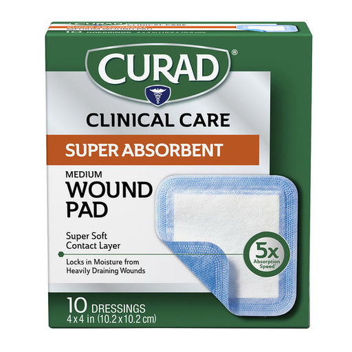 Curad Curad Super Absorbent Wound Pad, Medium First Aid