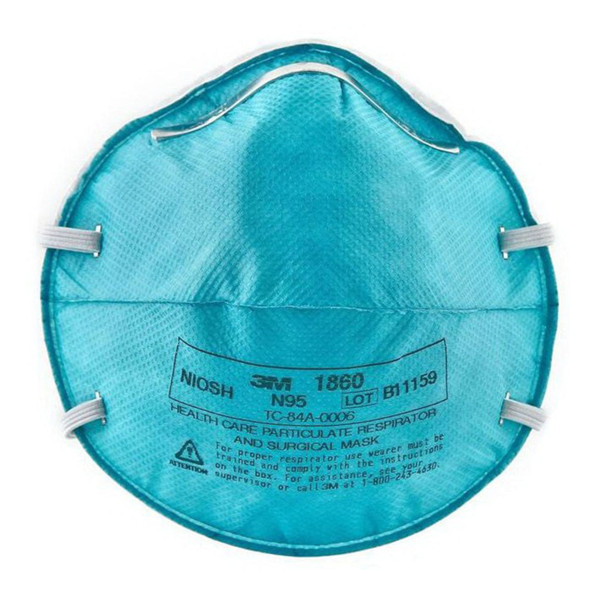 3M 1860S Particulate Respirator And Surgical Mask, Small, Box Of 20 ...