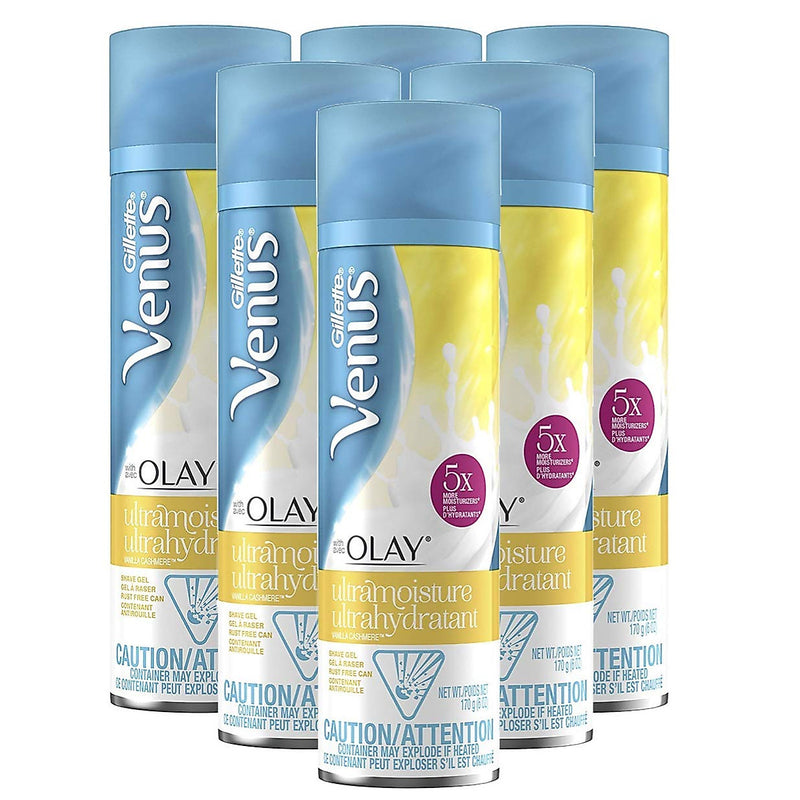 Gillette Gillette Venus - & Olay Ultra Moisture Shave Gel - Vanilla Cashmere Shaving & Grooming White Smoke