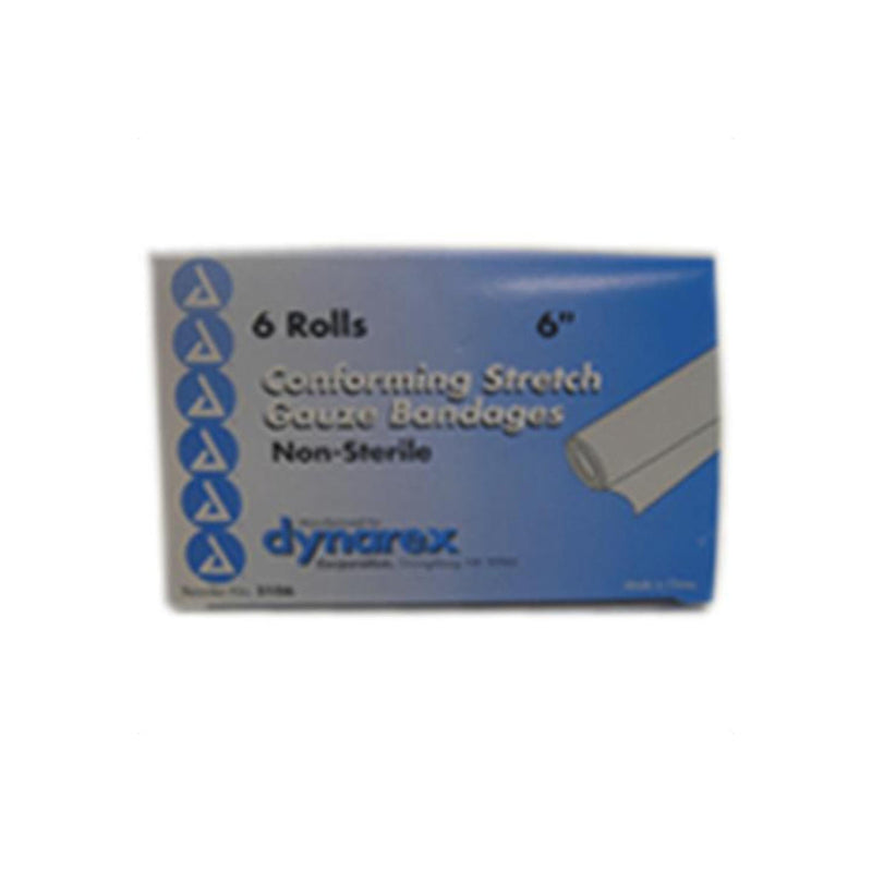 Dynarex Dynarex® Gauze Conform Non-Sterile – 6" x 4.1 Yards (Stretched) First Aid