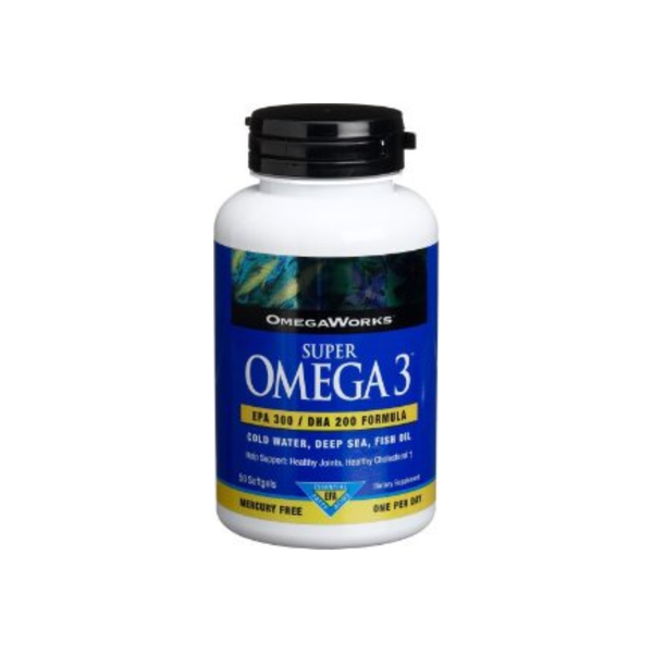 OmegaWorks OmegaWorks Super 3 – EPA 300 / DHA 200 Formula (50 Softgels) Vitamins & Supplements