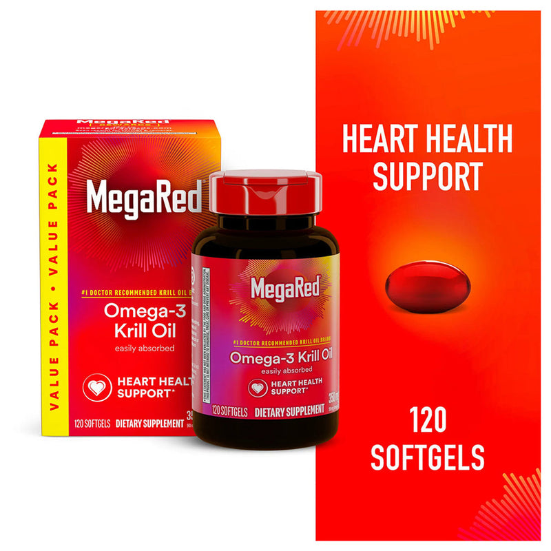 MegaRed MegaRed® Schiff® Superior Omega-3 Krill Oil – 350 mg Softgels Vitamins & Supplements