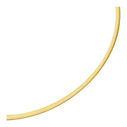 Bids.com 4.0mm 14k Two Tone Gold Reversible Omega Necklace Necklaces