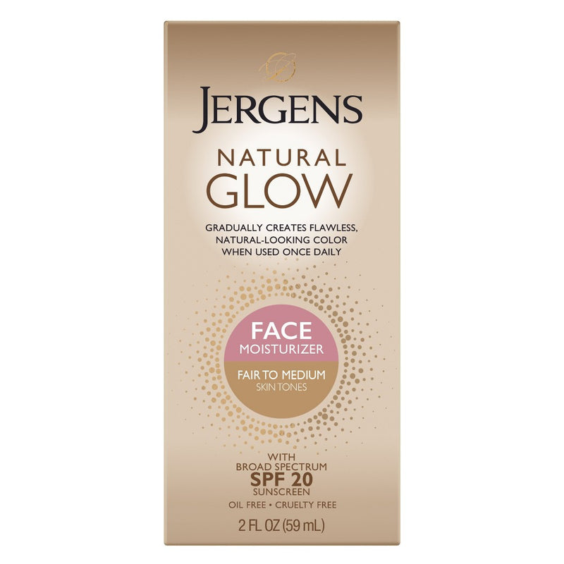 Jergens Jergens Natural Glow, Face Daily Moisturizer, SPF 20, Fair To Medium, 2 Fl Oz (59 Ml) Lotion & Moisturizer