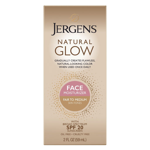 Jergens Jergens Natural Glow, Face Daily Moisturizer, SPF 20, Fair To Medium, 2 Fl Oz (59 Ml) Lotion & Moisturizer