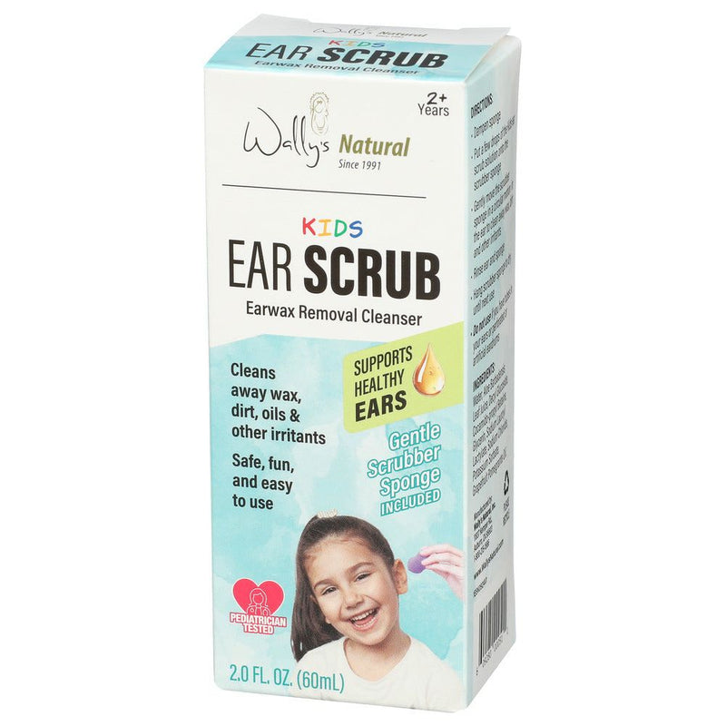 Wally's Natural Products Wally's Natural Kids Ear Scrub With Sponge Kit 1Ct Scrubs