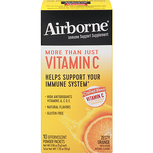 Airborne Airborne Vitamin C, Zesty Orange, Packets Personal Care