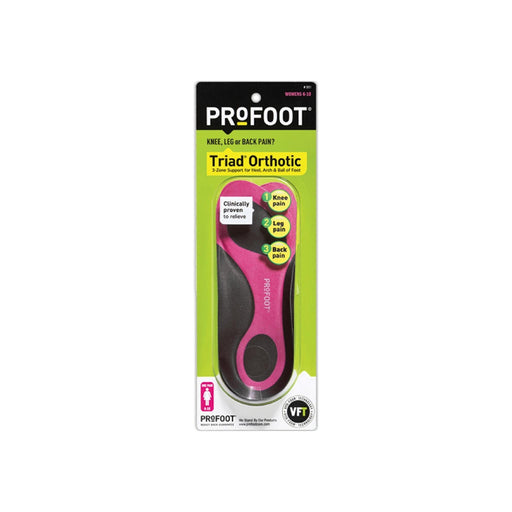 Profoot ProFoot Triad Orthotic Insoles for Women, 3-Zone Support, 1 Pair Insoles & Inserts