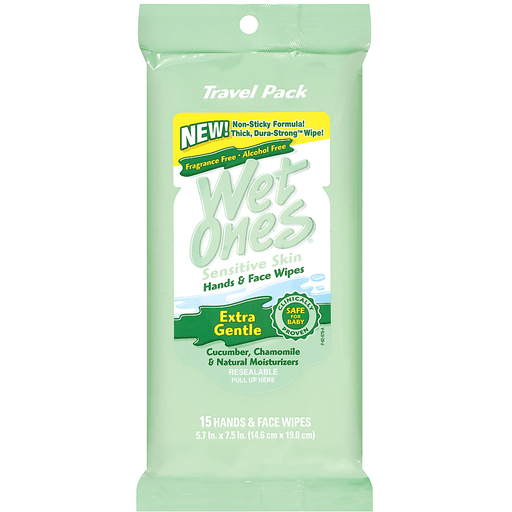 Wet Ones Wet Ones Sensitive Skin Extra Gentle Wipes Hand & Face Hand Sanitizers & Wipes