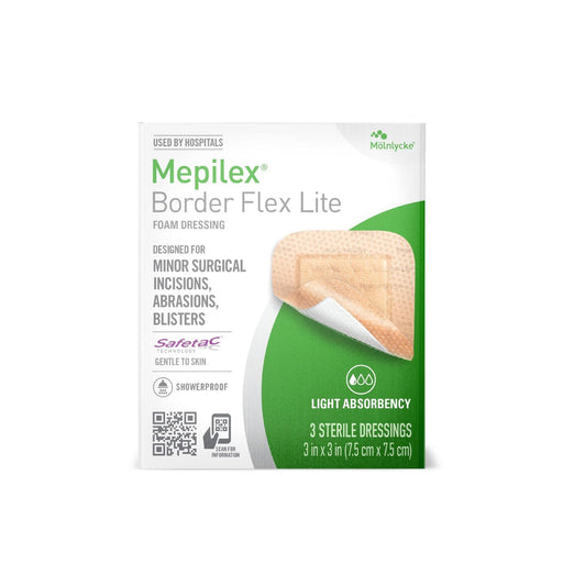 0 Border Flex Lite 3x3 Dressings For Surgical Incisions, Abrasions, Blisters Salad Dressing