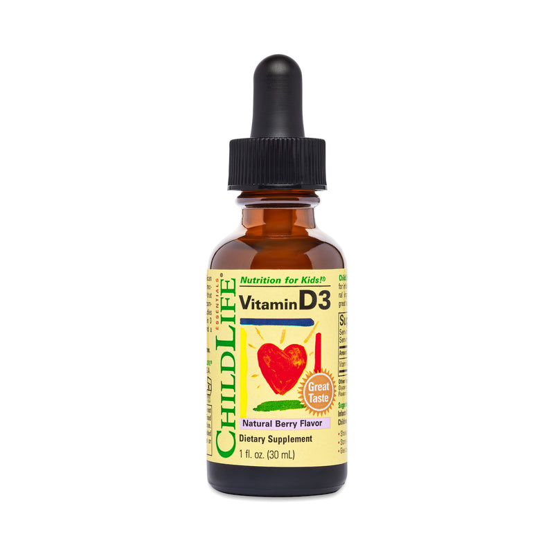 ChildLife ChildLife® Essentials Liquid Vitamin D3 – Natural Berry Flavor Vitamins & Supplements White Smoke