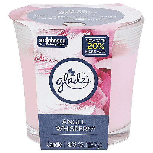 Glade Glade Candle, Angle Whispers Candles White Smoke