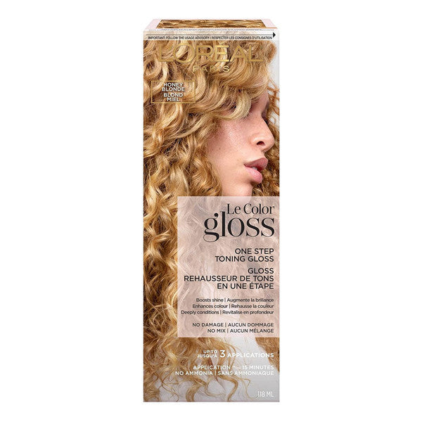 L'Oreal Paris L'Oreal Paris Le Color One Step Toning Hair Gloss, Honey Blonde, 4 Ounce Hair Color Sienna
