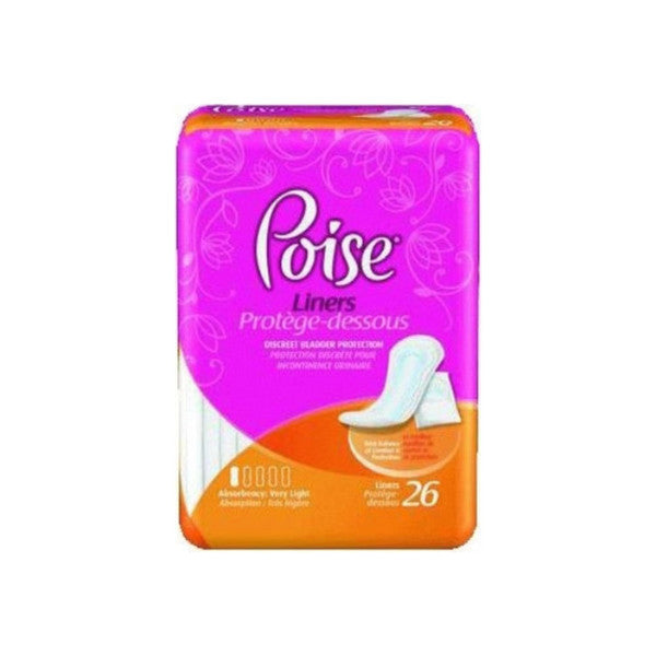 Poise Poise Incontinence Liner 812" Length Light Absorbency Absorbloc Female Disposable Medical Supplies
