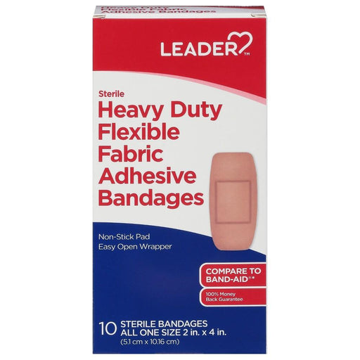 The Leader The Leader Flexible Fabric Heavy Duty Sterile Adhesive Bandages Medical Tape & Bandages