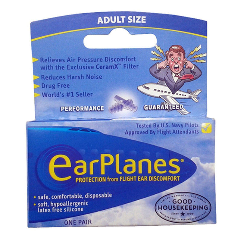 EAR EarPlanes Adult Ear Plugs for Airplane Pressure Relief & Noise Reduction Ear Care