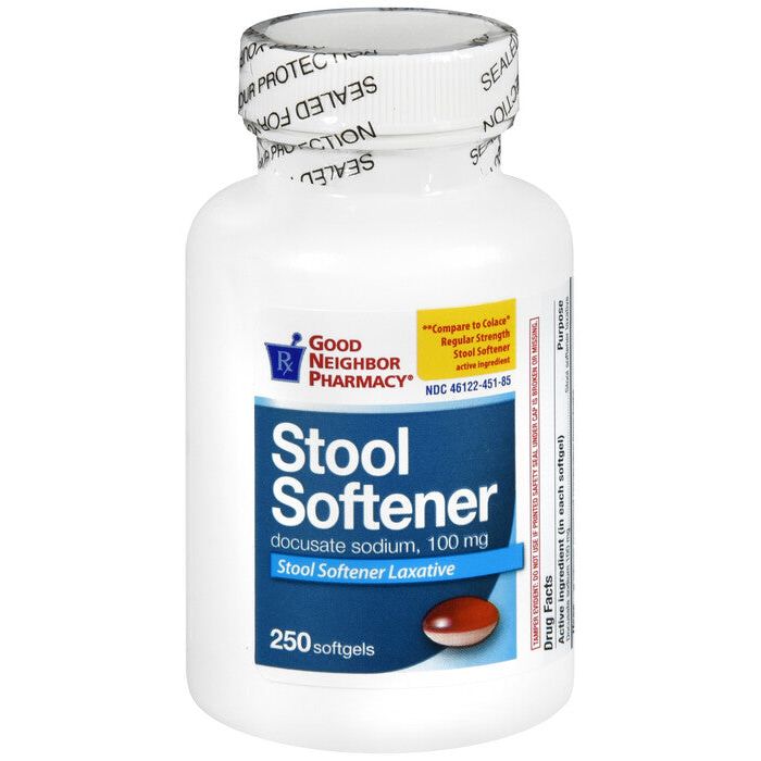 0 GNP STOOL SOFTENER 100MG SFTGL 250CT Docusate Sodium ORAL CAPSULE 100 MG Oral Care