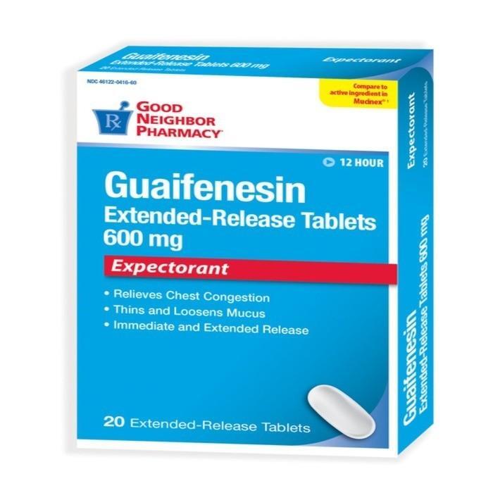0 Good Neighbor Pharmacy Mucus ER Guaifenesin 600mg Tablets 20ct Tablet Computers Dodger Blue