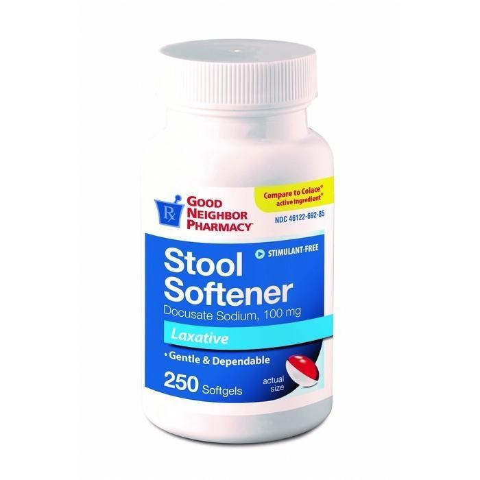 0 Good Neighbor Pharmacy Stool Softener Laxative Softgels 250ct Folding Chairs & Stools