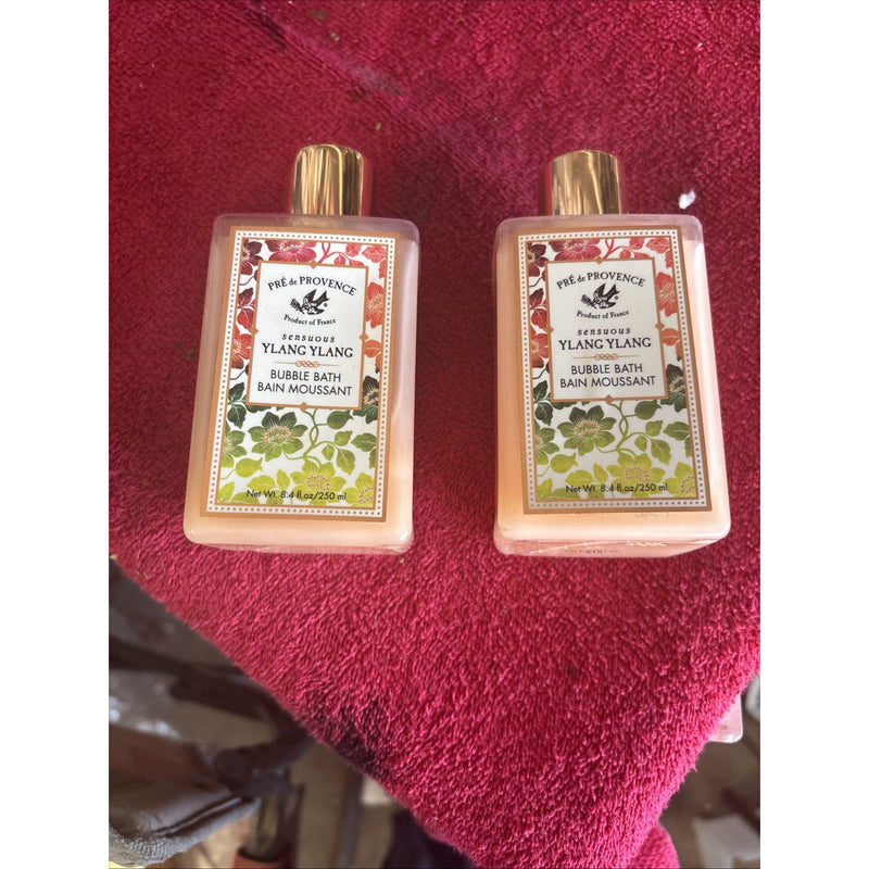 0 2-PRE' De Provence - Ylang Ylang Bubble Bath 8.4 Fl Oz Each Bath Toys Brown