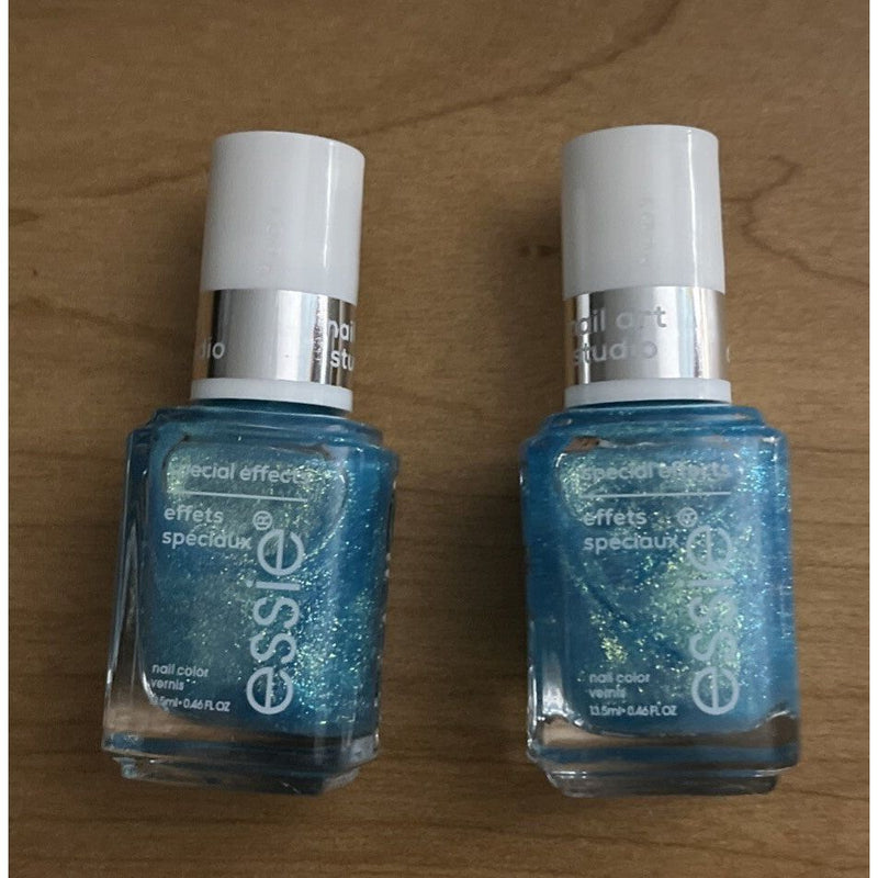 0 2 Essie Nail Polish 37 Frosted Fantasy 0.46oz Nail Art Studio Special Effects Nail Polishes Dark Olive Green