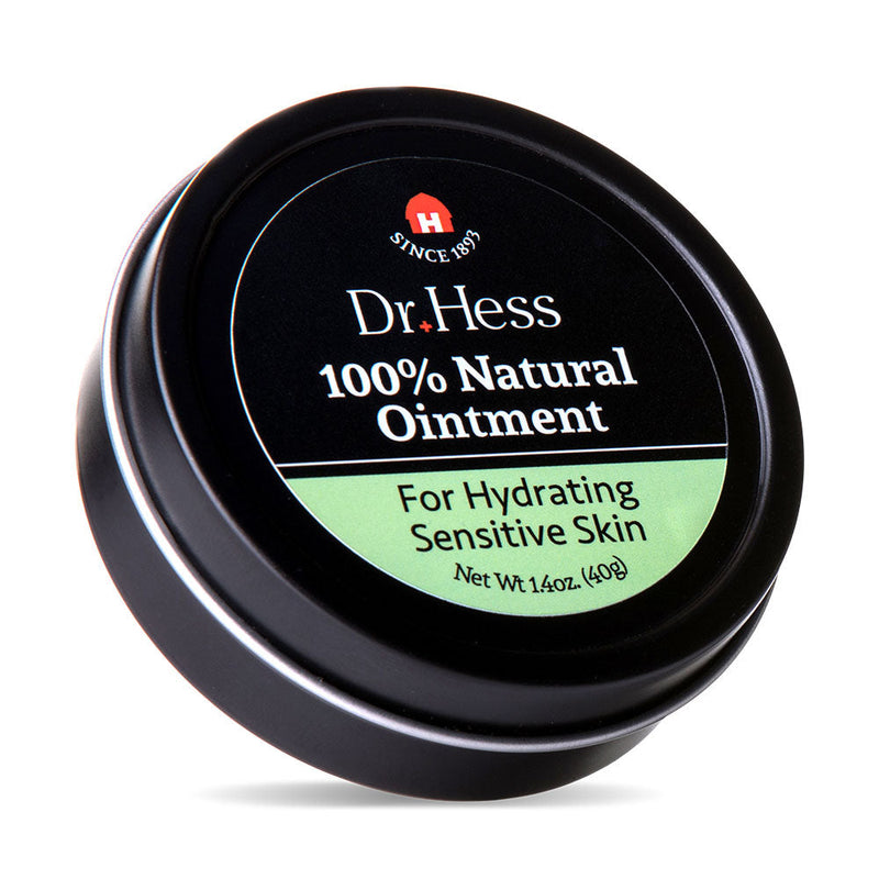 Dr. Hess Dr. Hess 100% Natural Sensitive Skin Ointment, All-Purpose Ointment With Soybean Oil, Cocoa Butter, Shea Butter & Aloe Vera, Moisturizer Cream For Face & Body, Cracked Heels, Rashes, Chafing, 1.4 Oz Lotion & Moisturizer Black