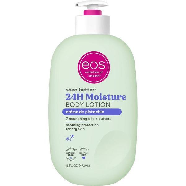 eos Eos Shea Better Body Lotion- Creme De Pistachio Soothes Dry Skin 16 Fl Oz Lotion & Moisturizer Light Gray