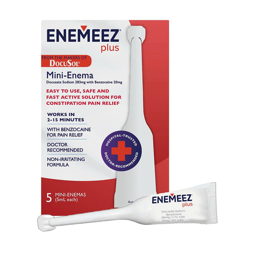 Enemeez Plus Enemeez Plus Docusol Constipation Pain Relief, Mini Enema Health & Beauty